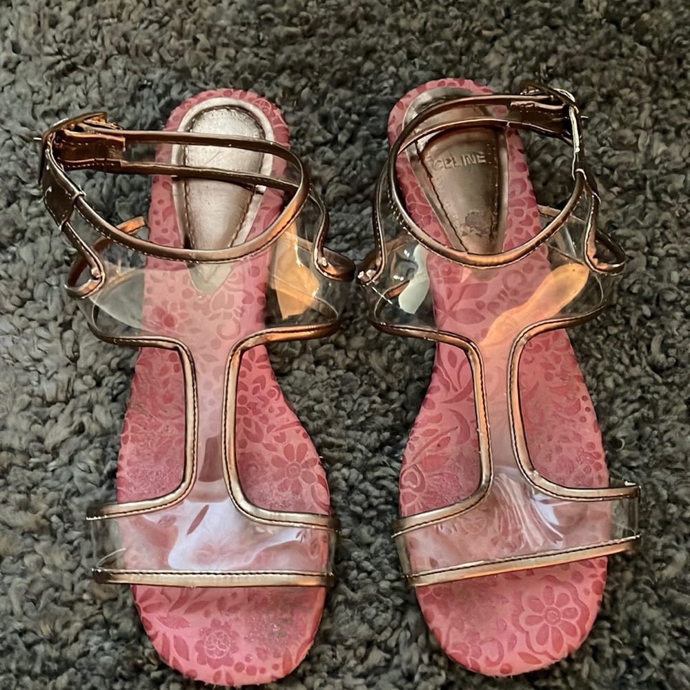Vintage Celine translucent sandals